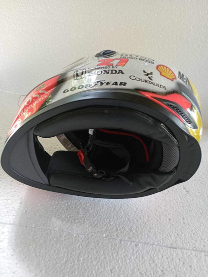 Célébration du casque MP4/5B : coque unique RT Racetech