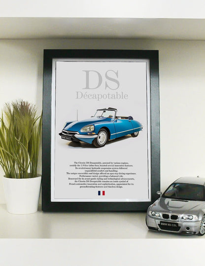 Affiche vintage Citroën DS : l'art automobile français emblématique pour les passionnés