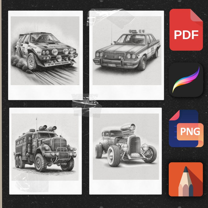 Pinceaux pour voitures Procreate : donnez un coup de fouet à votre art automobile