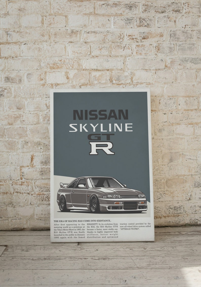 Digital GTR Poster | Automotive Enthusiast Art | Instant JDM Wall Decor_driver_clothing_drivi.store