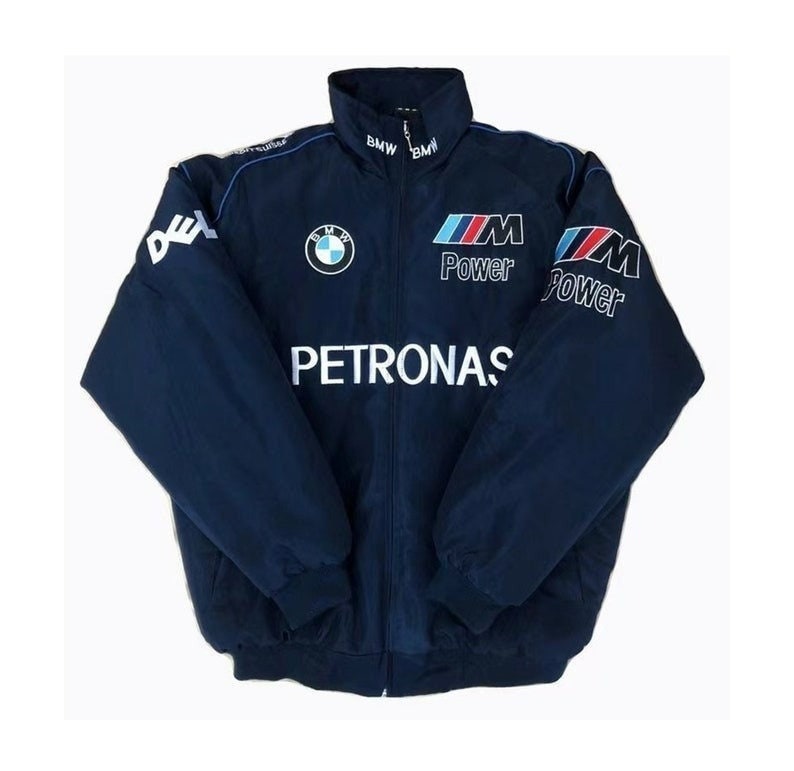 Blue BMW Racing Bomber Jacket