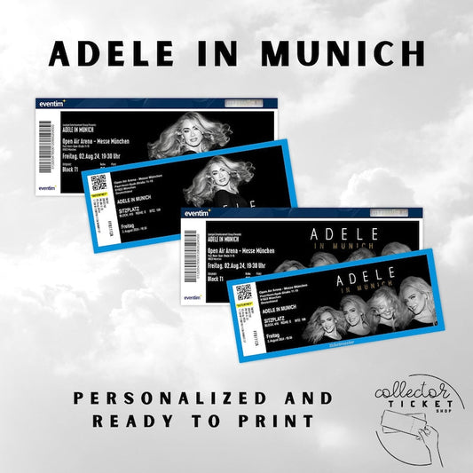 Personalized Adele in Munich Collector Ticket_driver_clothing_drivi.store