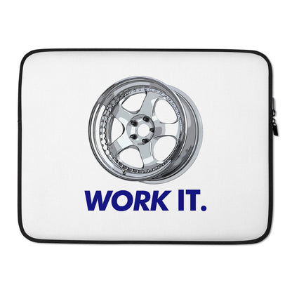 Work It JDM Wheel Laptop Sleeve