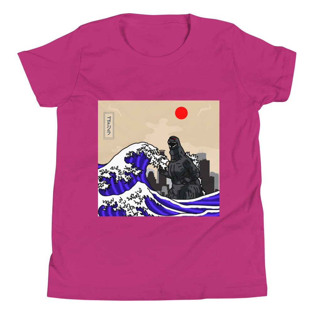 JDM ZILLA Tsunami Kaiju Youth Short Sleeve T-Shirt