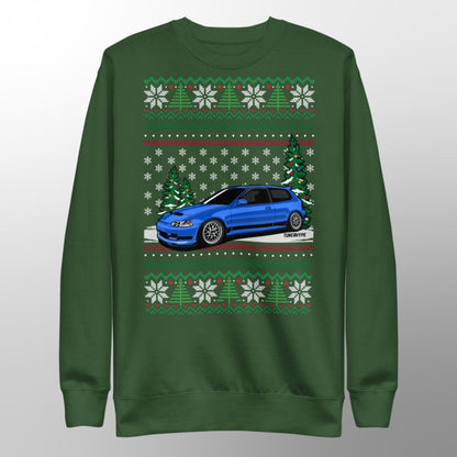 Ugly Christmas Sweater - Honda Civic EG