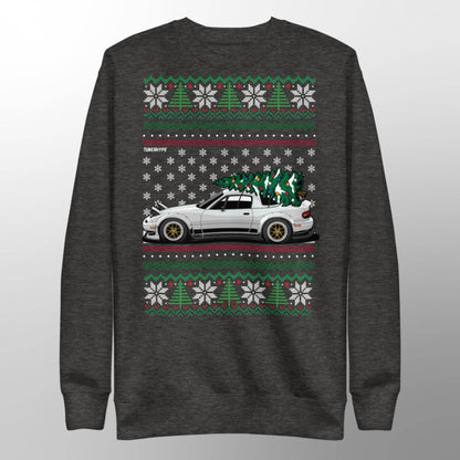 Ugly Christmas Sweater - Mazda Miata in White