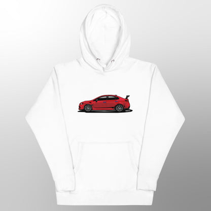 Subaru WRX STI in Pure Red - Extra Comfy Premium Blend Hoodie