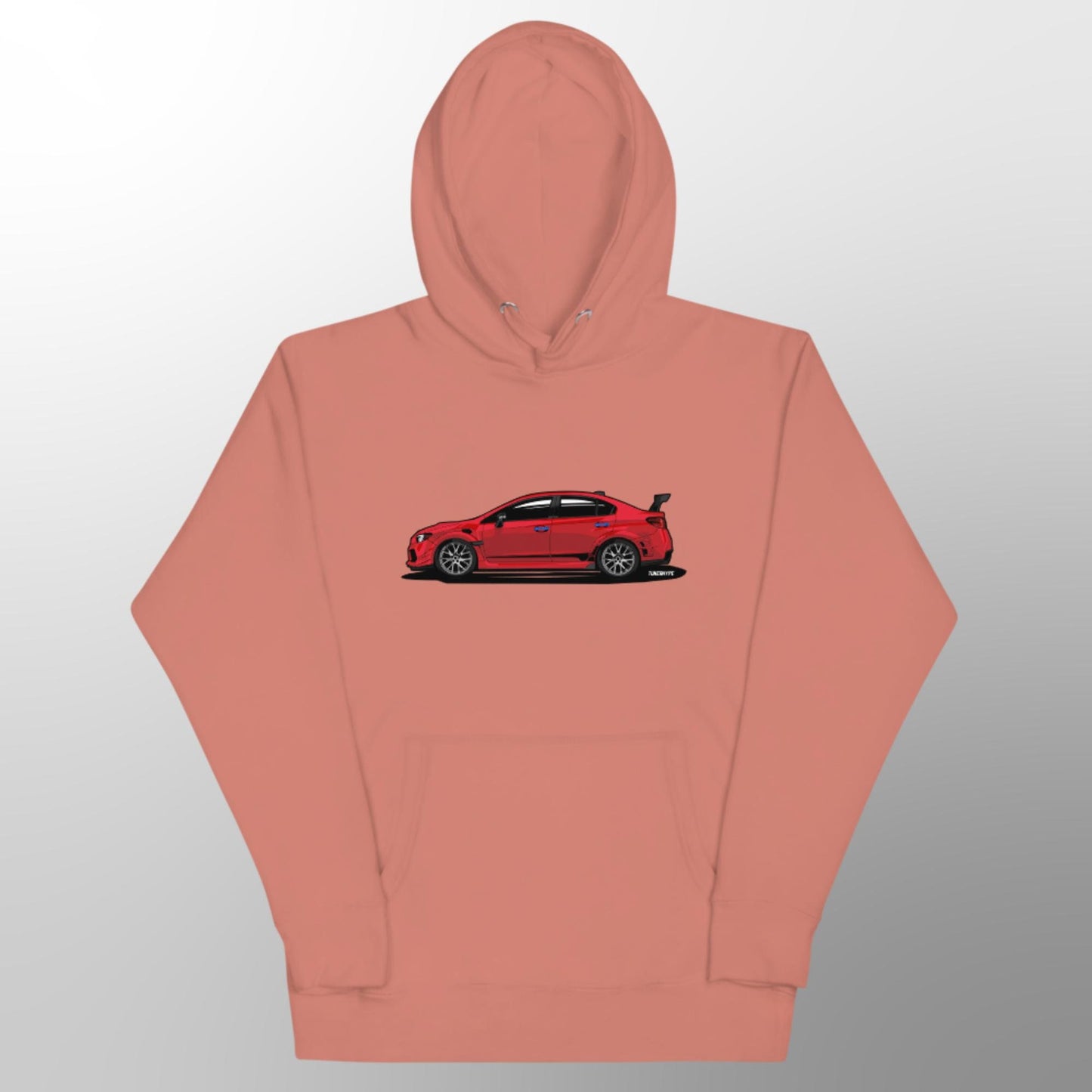 Subaru WRX STI in Pure Red - Extra Comfy Premium Blend Hoodie