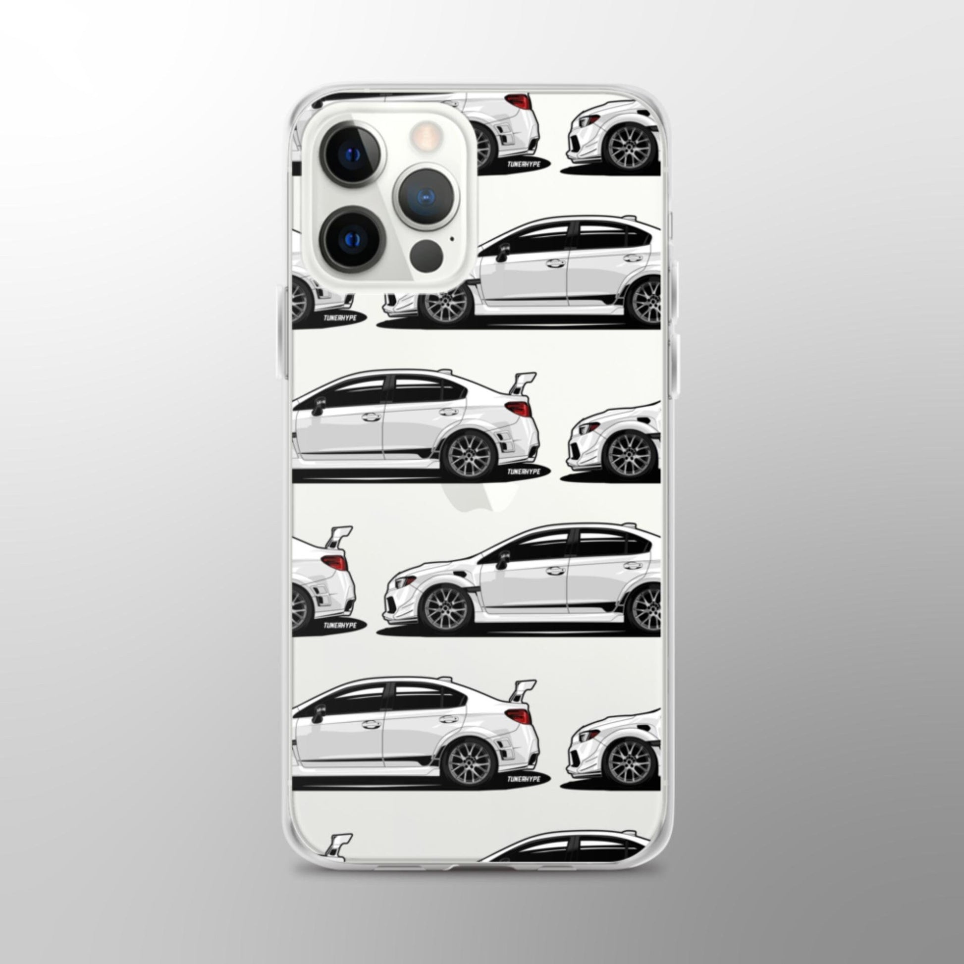 Subaru WRX STI Clear iPhone Case - Crystal White