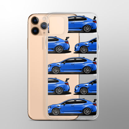 Subaru WRX STI Clear iPhone Case - World Rally Blue