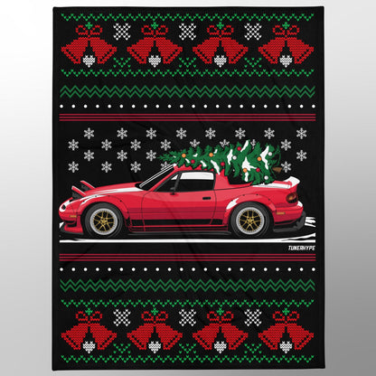 Ugly Christmas Hoodie - Mazda Miata - Youth