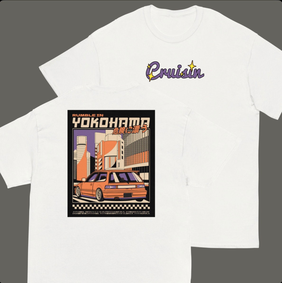 Honda Civic “Cruisin” Vintage Style JDM T-shirt