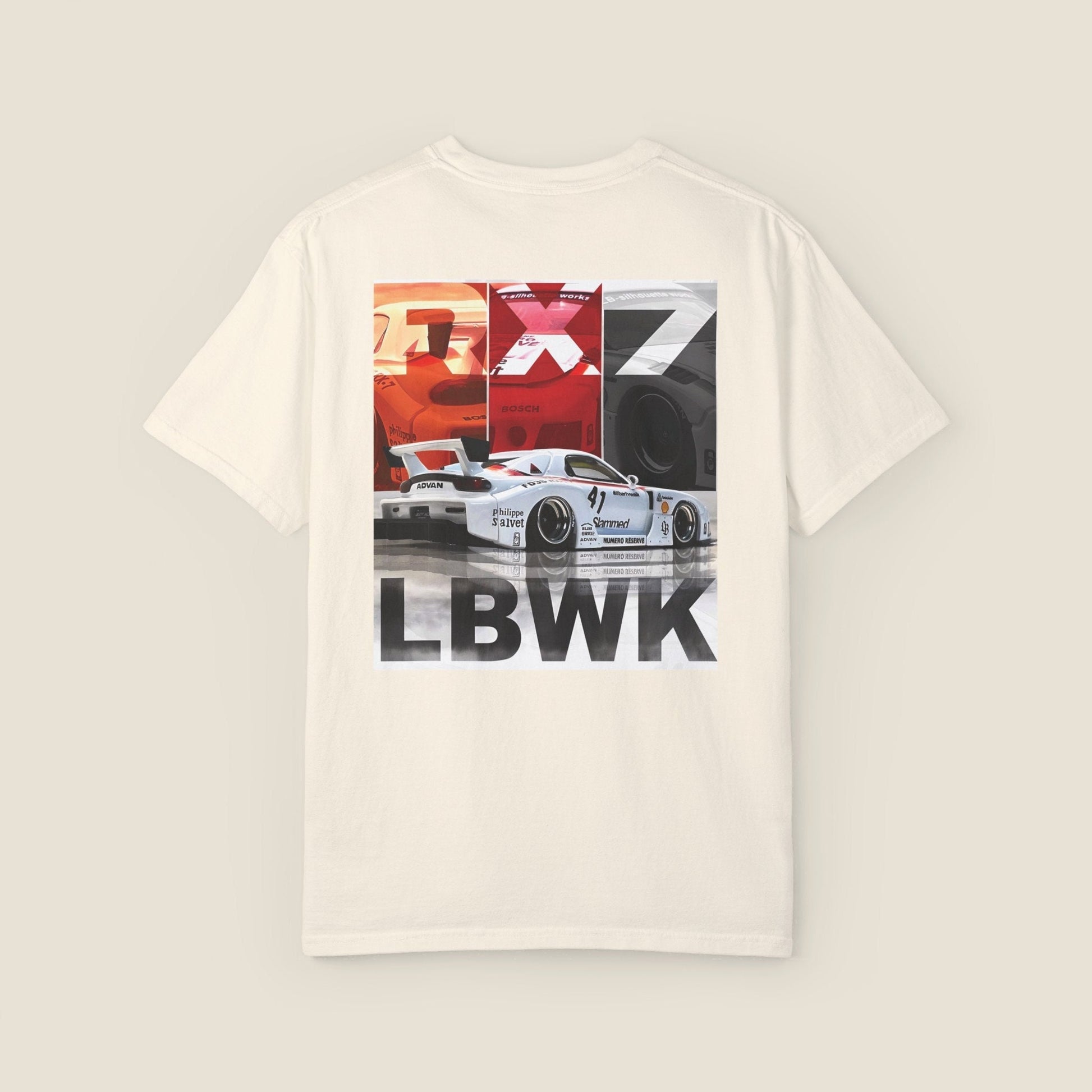 Mazda RX-7 LBWK T-Shirt - Liberty Walk Car Graphic, Car Enthusiast Gift