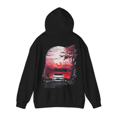 Jdm Hoodie | R34 GTR Hoodie | Sunset Mountains Design | Cars | Gift For Him