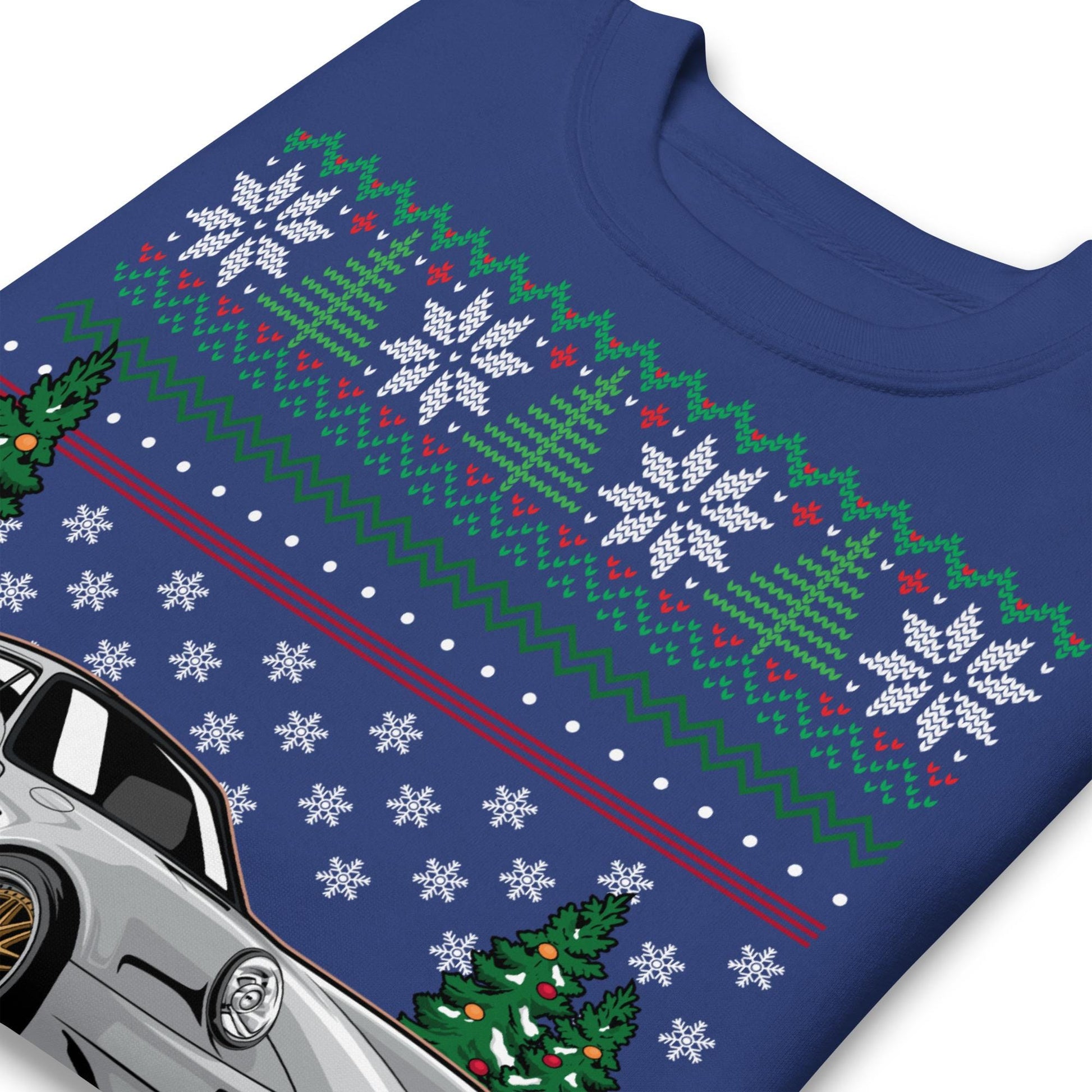 Ugly Christmas Sweater - Porsche 911 964 in Grey - Ugly Xmas Sweater - Car Guy Holiday Gift, Funny Christmas Gift, 911 Gift, Porsche Gift