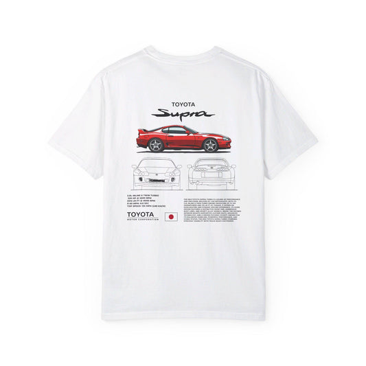 Toyota Supra MK4 Spec Tee - Boosted Gear Co, JDM Legend Shirt, Cool Unisex Tee, Casual Car Top, Unique Graphic Sports Car Apparel