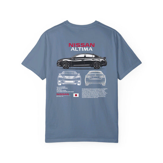 Nissan Altima Spec Tee - Boosted Gear Co, JDM Sedan Shirt, Cool Unisex Tee, Casual Car Top, Unique Graphic Auto Apparel