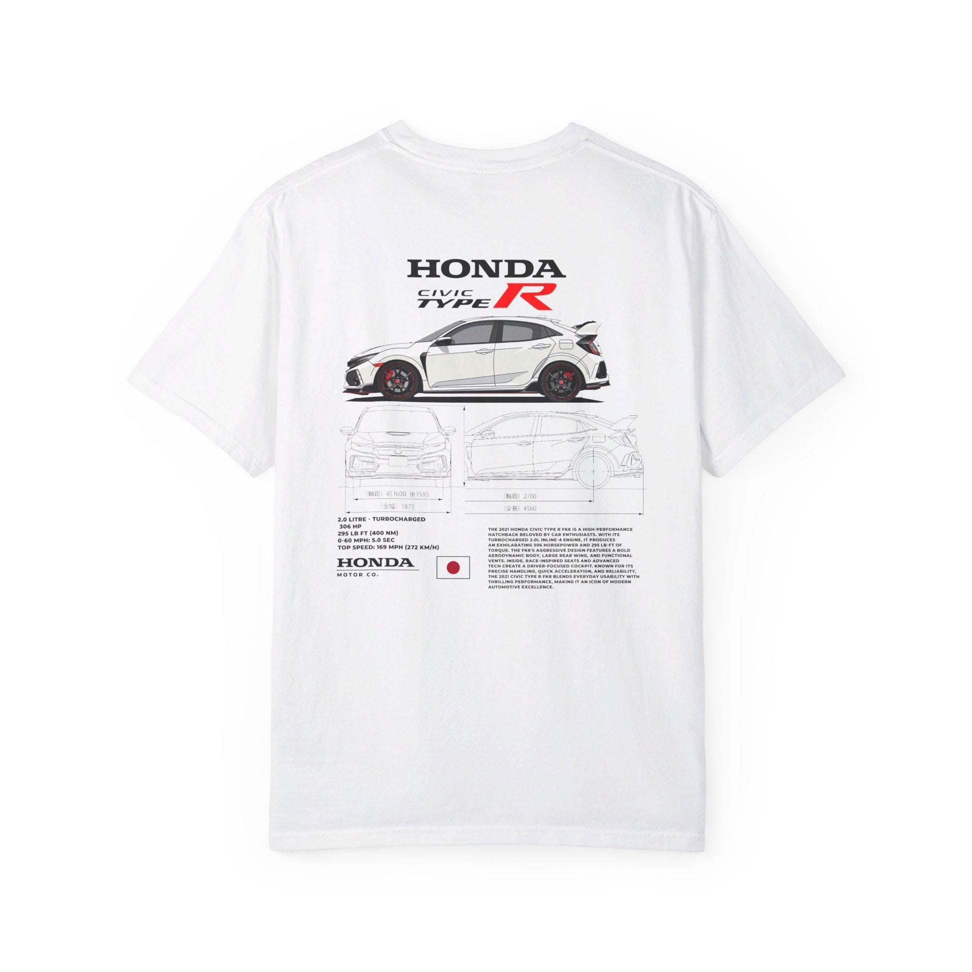 Honda Civic Type R Spec Tee - Boosted Gear Co, JDM Performance Shirt, Cool Unisex Tee, Casual Car Top, Unique Graphic Racer Apparel