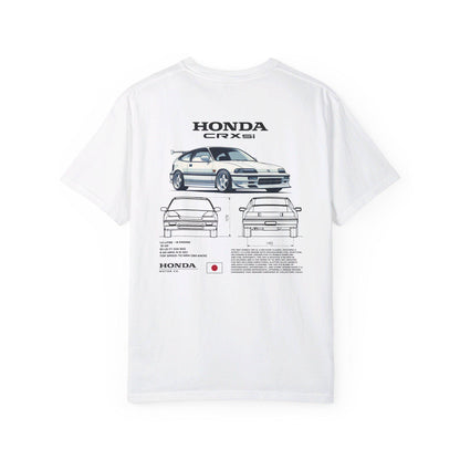 Honda CRX Si Spec Tee - Boosted Gear Co, JDM Classic Shirt, Cool Unisex Tee, Casual Car Top, Unique Graphic Sport Compact Apparel