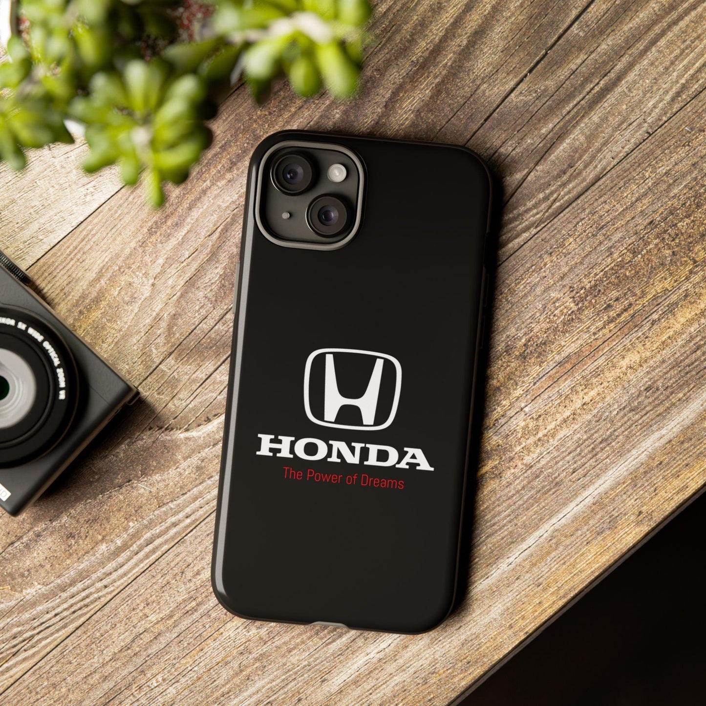 Honda iPhone Case - Power of Dreams Logo, Car Enthusiast Cover, JDM Phone Accessory, Durable Protection