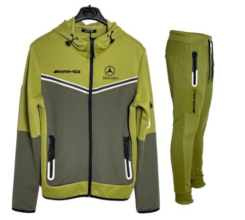 AMG Olive Khaki Training Jacket_driver_clothing_drivi.store